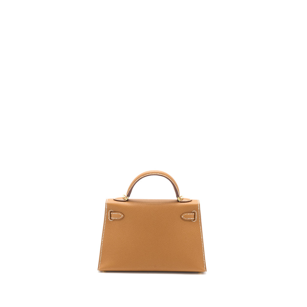 Hermes Mini Kelly Epsom Gold GHW