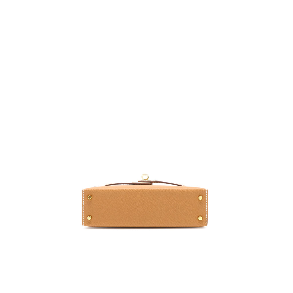 Hermes Mini Kelly Epsom Gold GHW