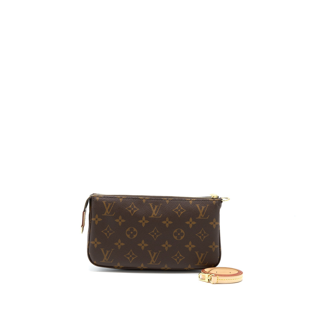 LOUIS VUITTON POCHETTE ACCESSORIES MONOGRAM CANVAS GHW (NEW VERSION)