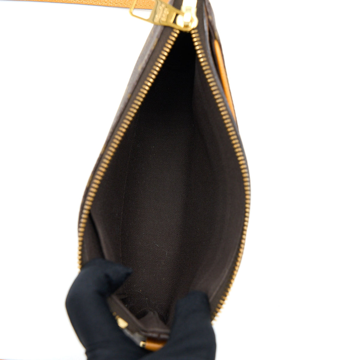 LOUIS VUITTON CROSSBODY POCHETTE MONOGRAM CANVAS GHW
