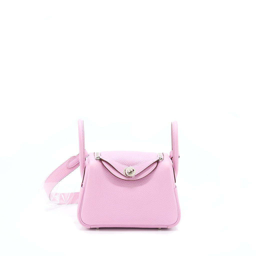 HERMES MINI LINDY CLEMENCE X9 MAUVE SYLVESTRE SHW