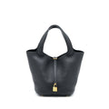 Hermes Picotin 22 Lock Bag Clemence Black GHW