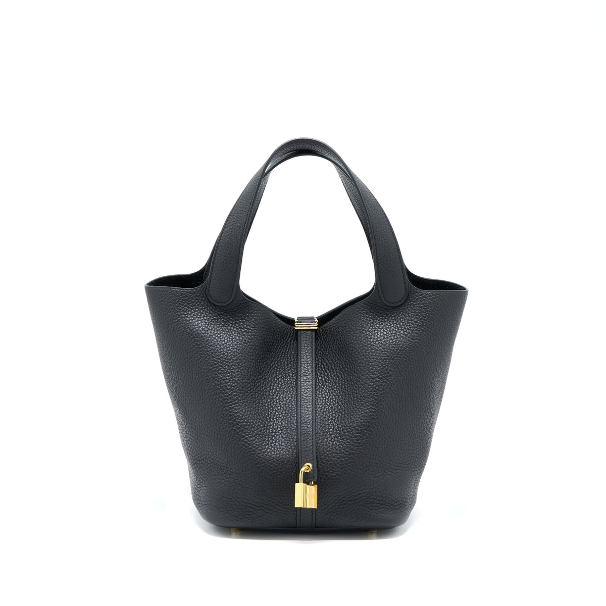 Hermes Picotin 22 Lock Bag Clemence Black GHW