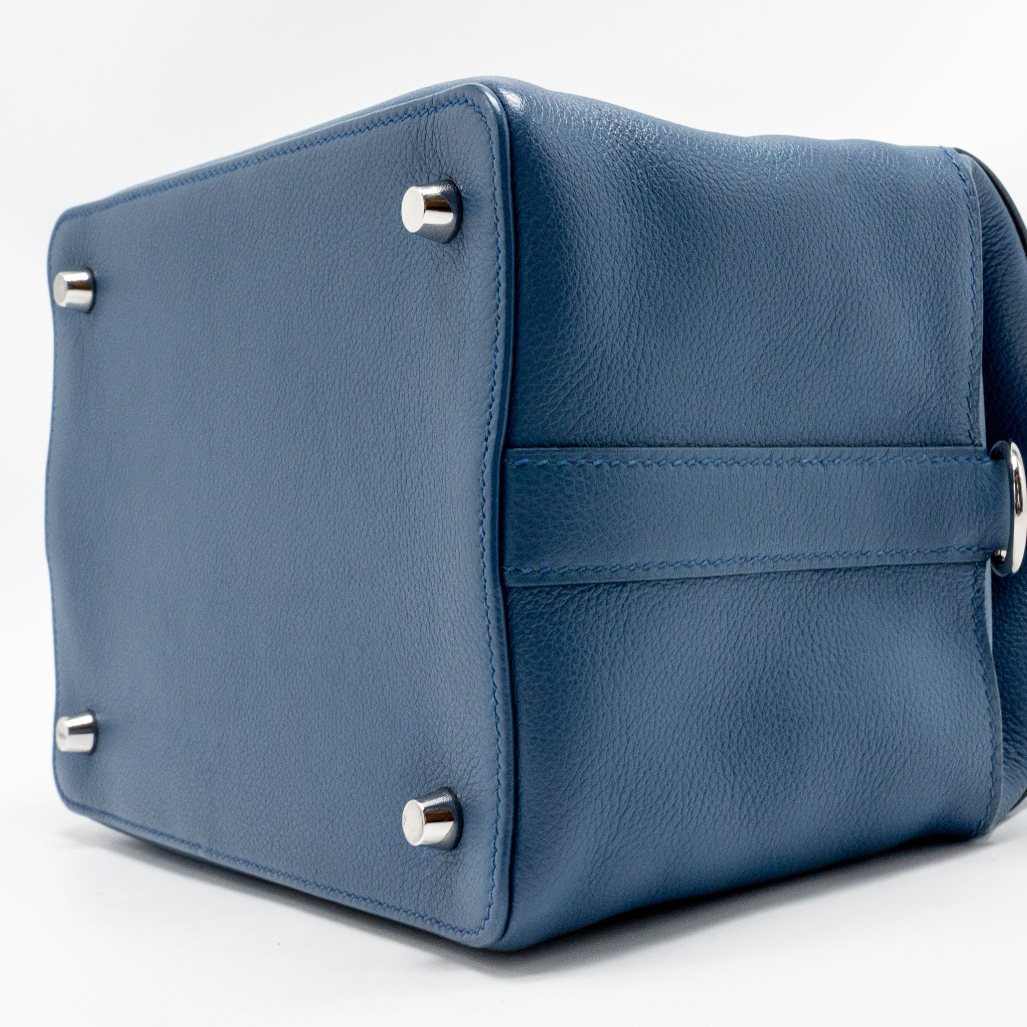 HERMES TOOLBOX 20 EVERCOLOR BLUE / LIGHT GREY SHW