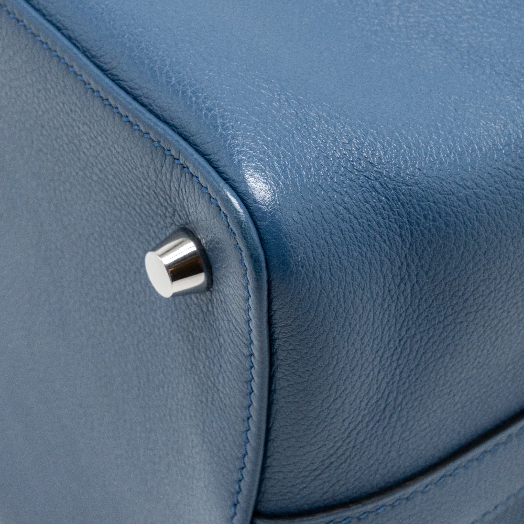 HERMES TOOLBOX 20 EVERCOLOR BLUE / LIGHT GREY SHW