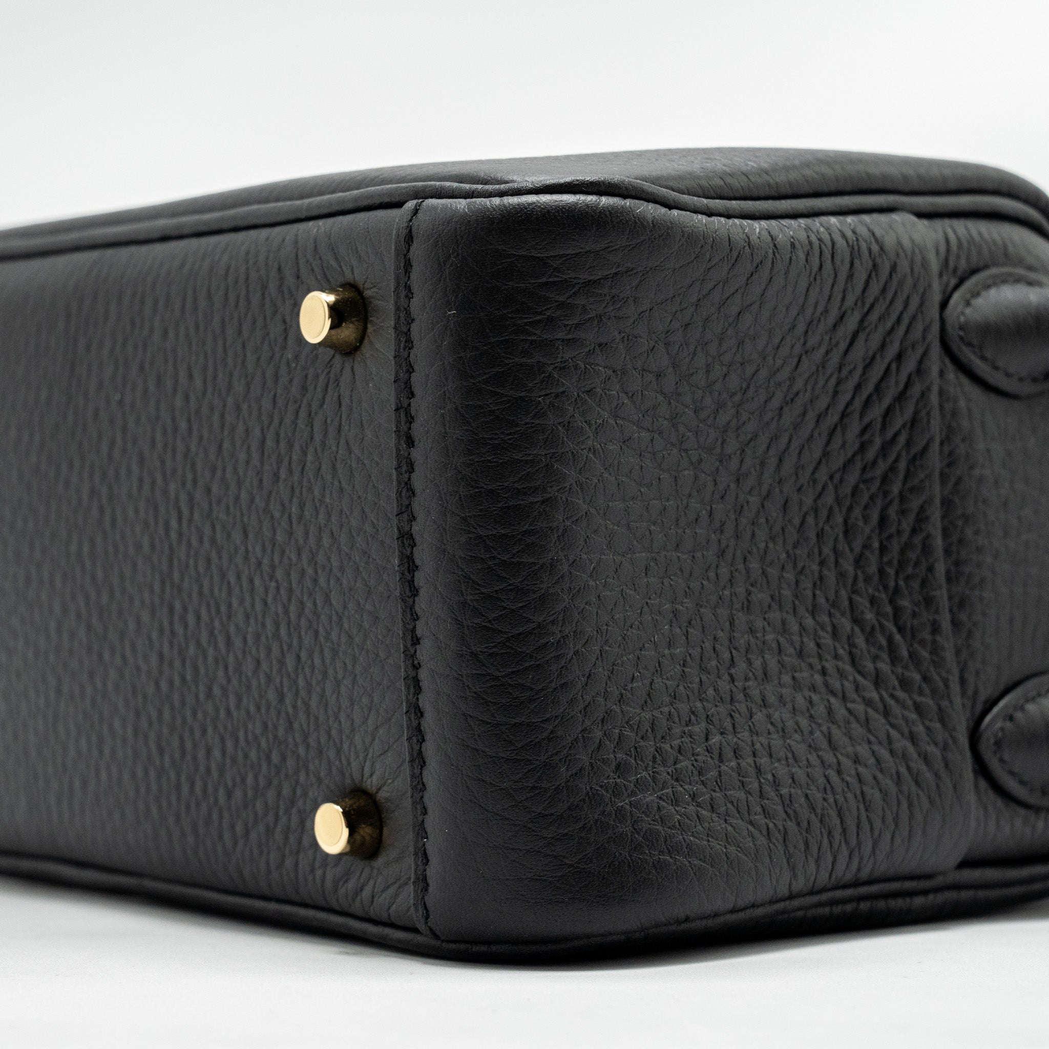 HERMES MINI LINDY II CLEMENCE BLACK GHW
