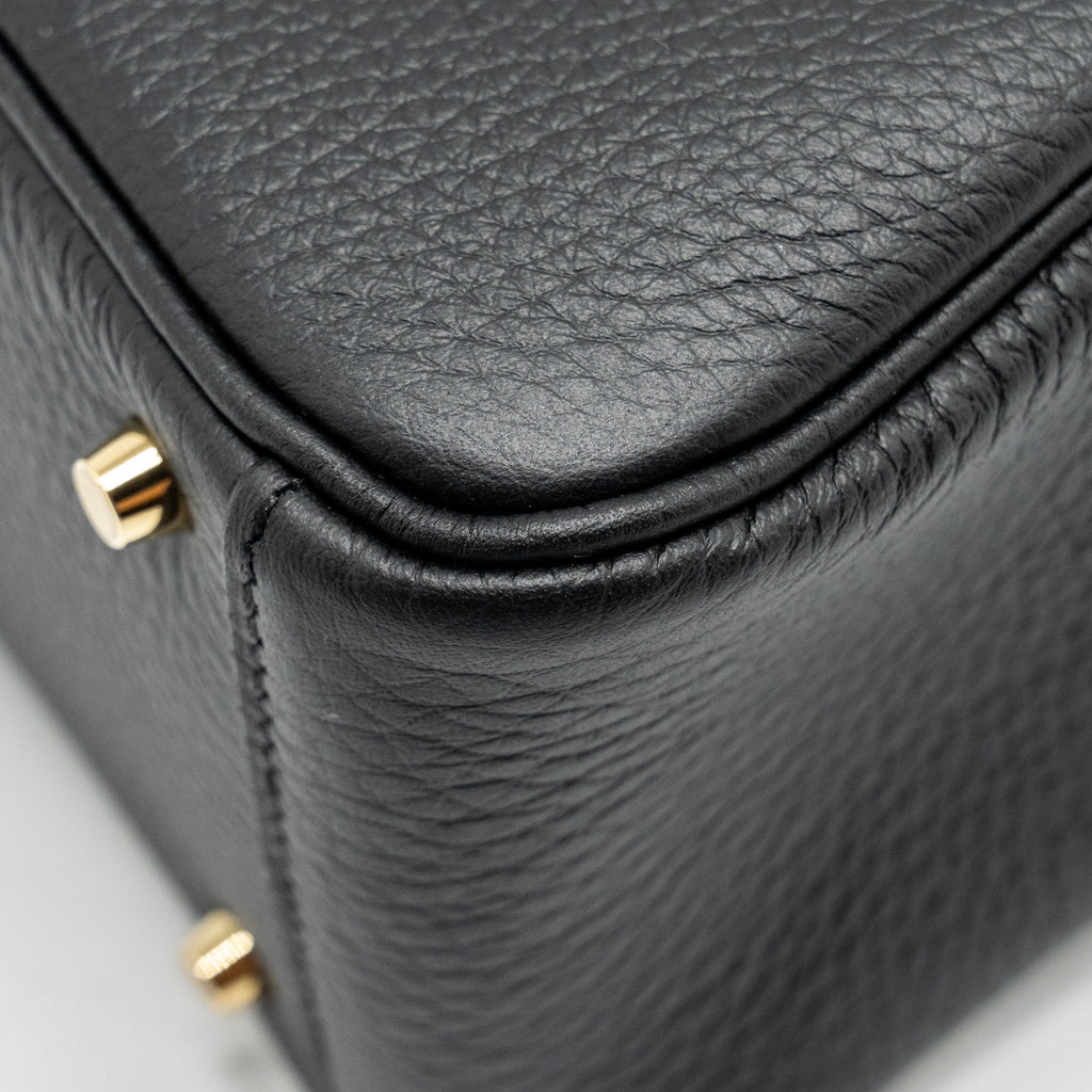 HERMES MINI LINDY II CLEMENCE BLACK GHW