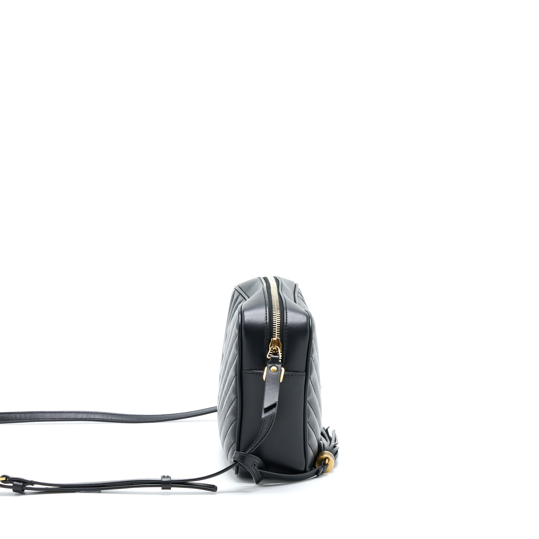 SAINT LAURENT/ YSL LOU CAMERA BAG CALFSKIN BLACK GHW