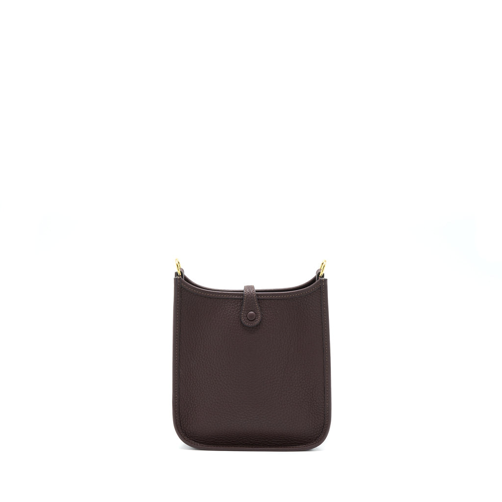Hermes Mini Evelyne Clemence Rough H GHW With Multicolour Strap