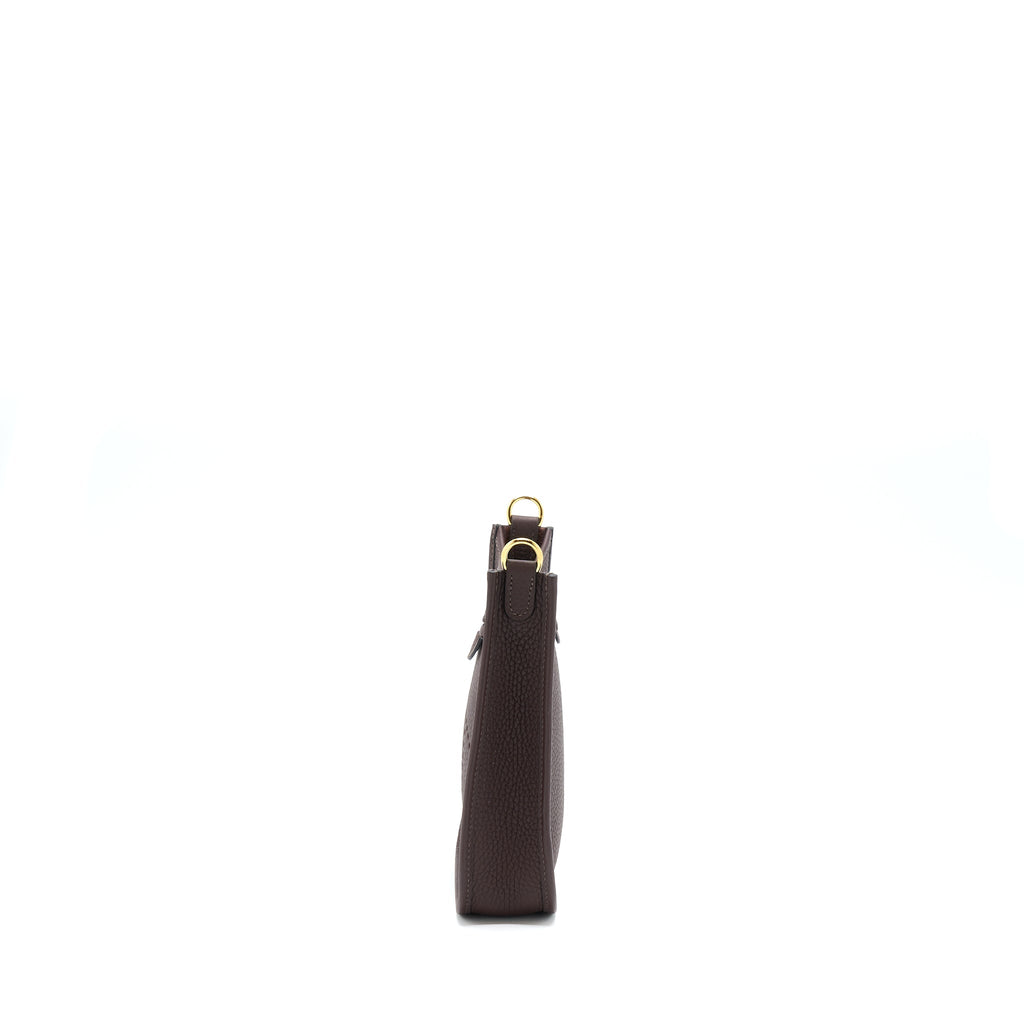 Hermes Mini Evelyne Clemence Rough H GHW With Multicolour Strap