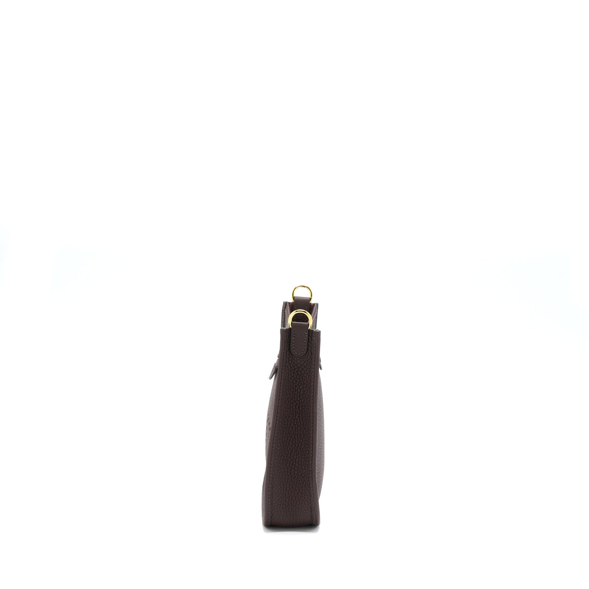 Hermes Mini Evelyne Clemence Rough H GHW With Multicolour Strap