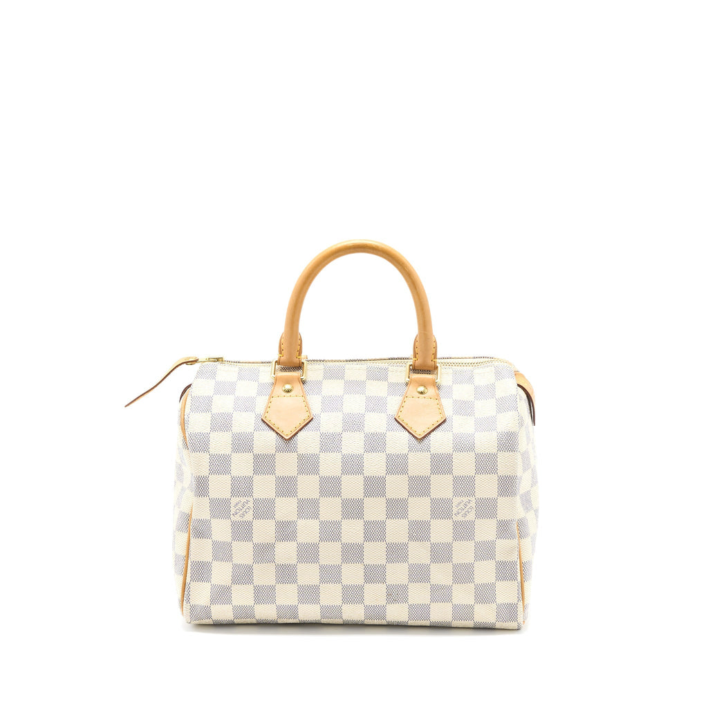 LOUIS VUITTON SPEEDY 25 DAMIER AZUR CANVAS GHW