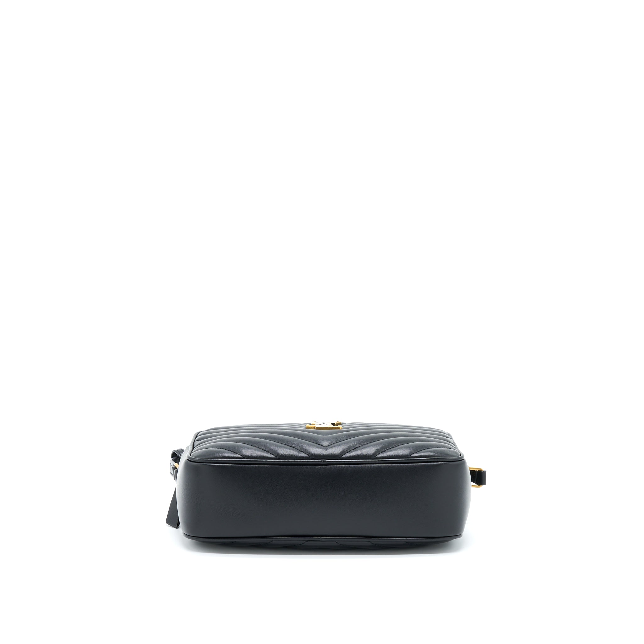 SAINT LAURENT/ YSL LOU CAMERA BAG CALFSKIN BLACK GHW