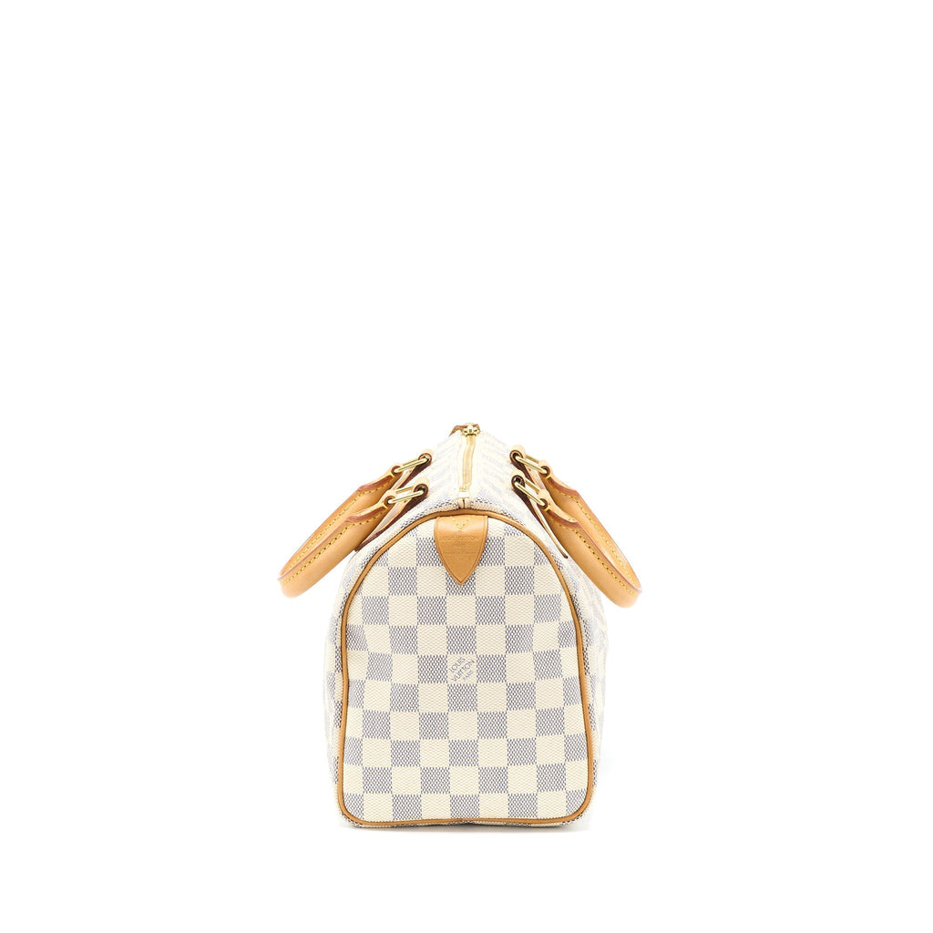 LOUIS VUITTON SPEEDY 25 DAMIER AZUR CANVAS GHW