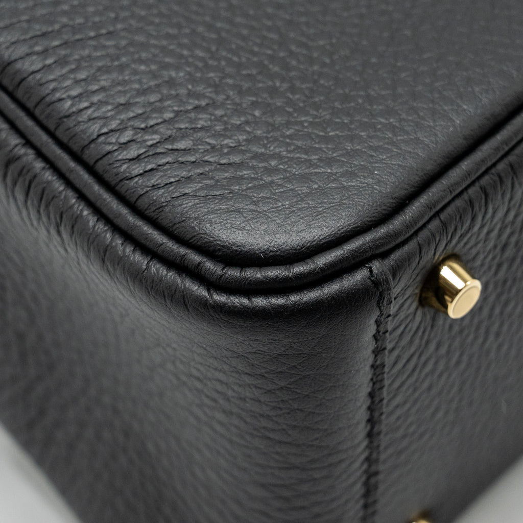 HERMES MINI LINDY II CLEMENCE BLACK GHW