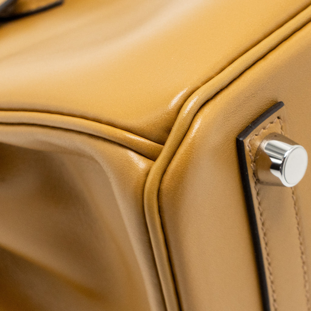 HERMES BIRKIN 25 TADELAKT LEATHER POUSSIERE SHW