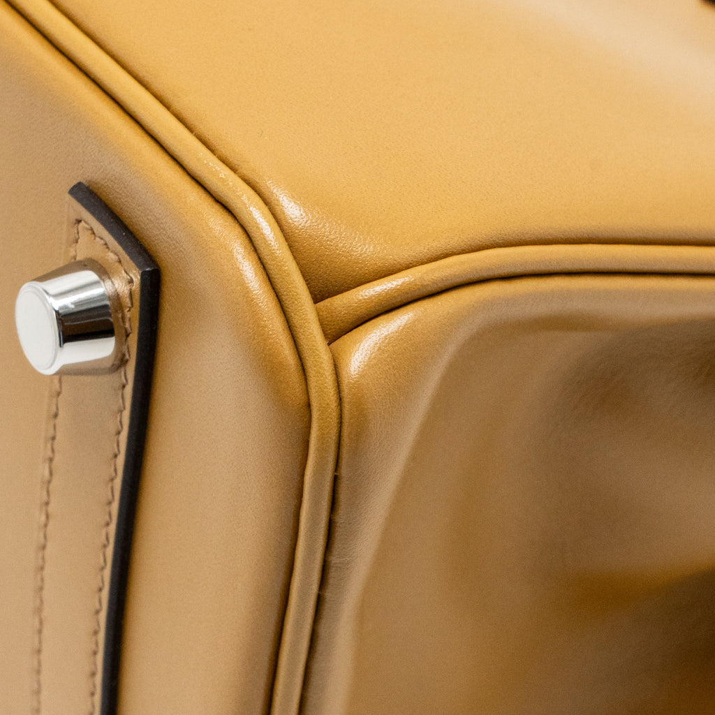 HERMES BIRKIN 25 TADELAKT LEATHER POUSSIERE SHW