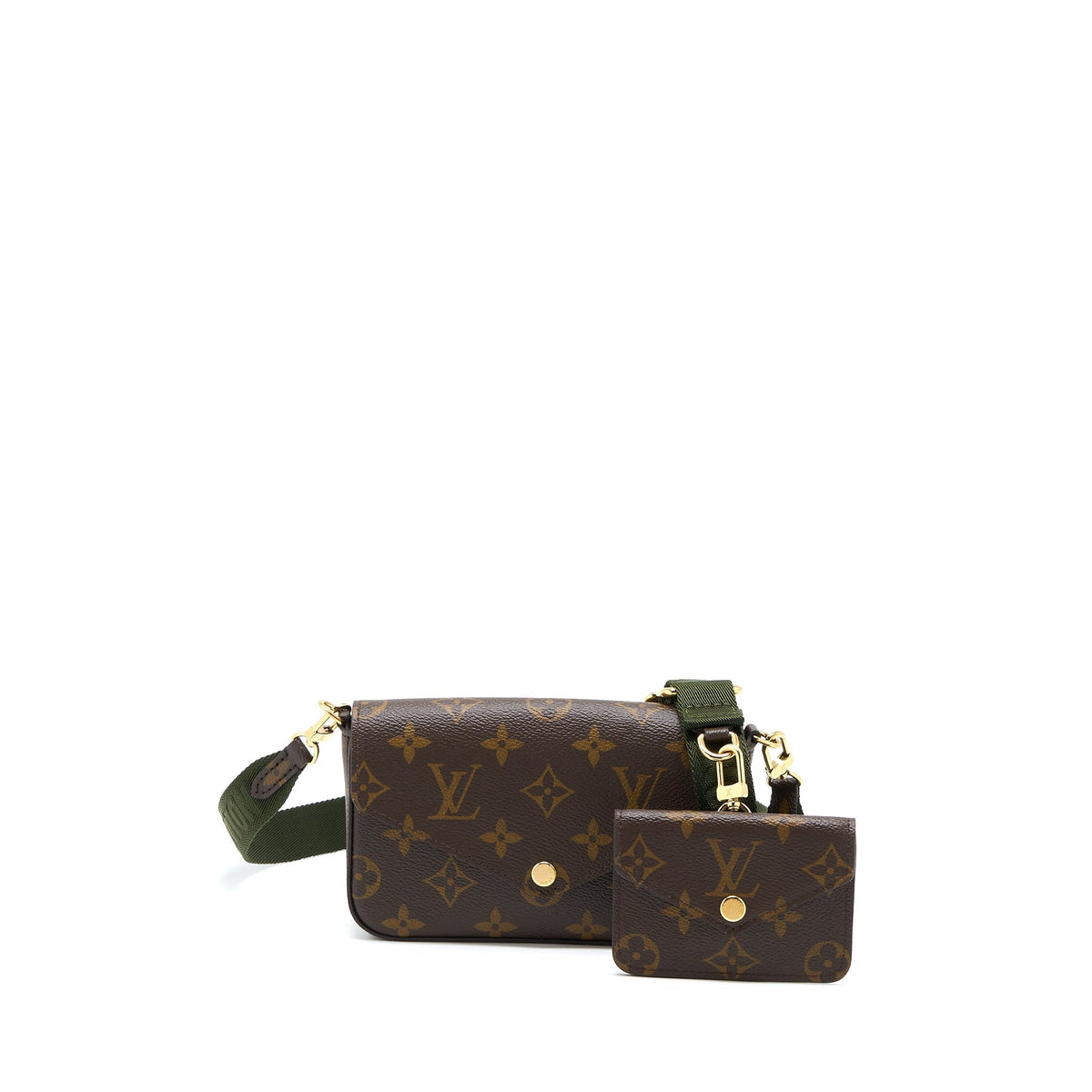 LOUIS VUITTON FELICIE STRAP & GO MONOGRAM CANVAS GHW