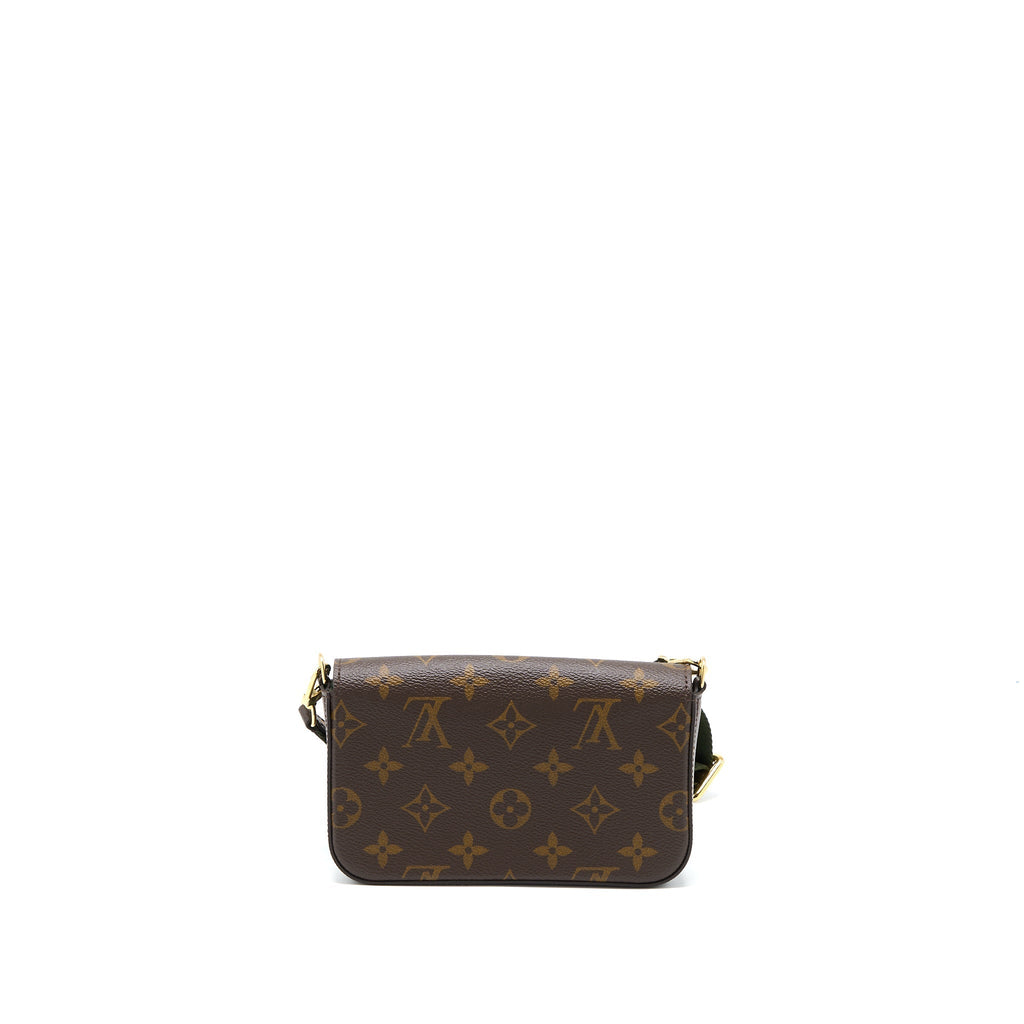 LOUIS VUITTON FELICIE STRAP & GO MONOGRAM CANVAS GHW