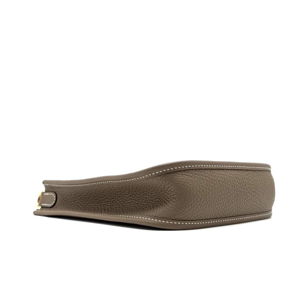 Hermes Mini Evelyne Clemence Etoupe GHW