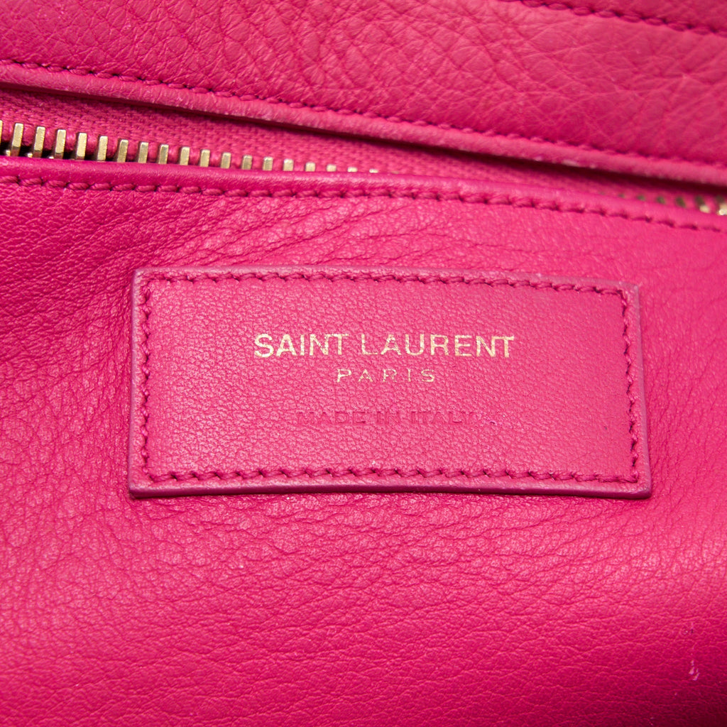 SAINT LAURENT CABAS TOTE BAG PINK GHW