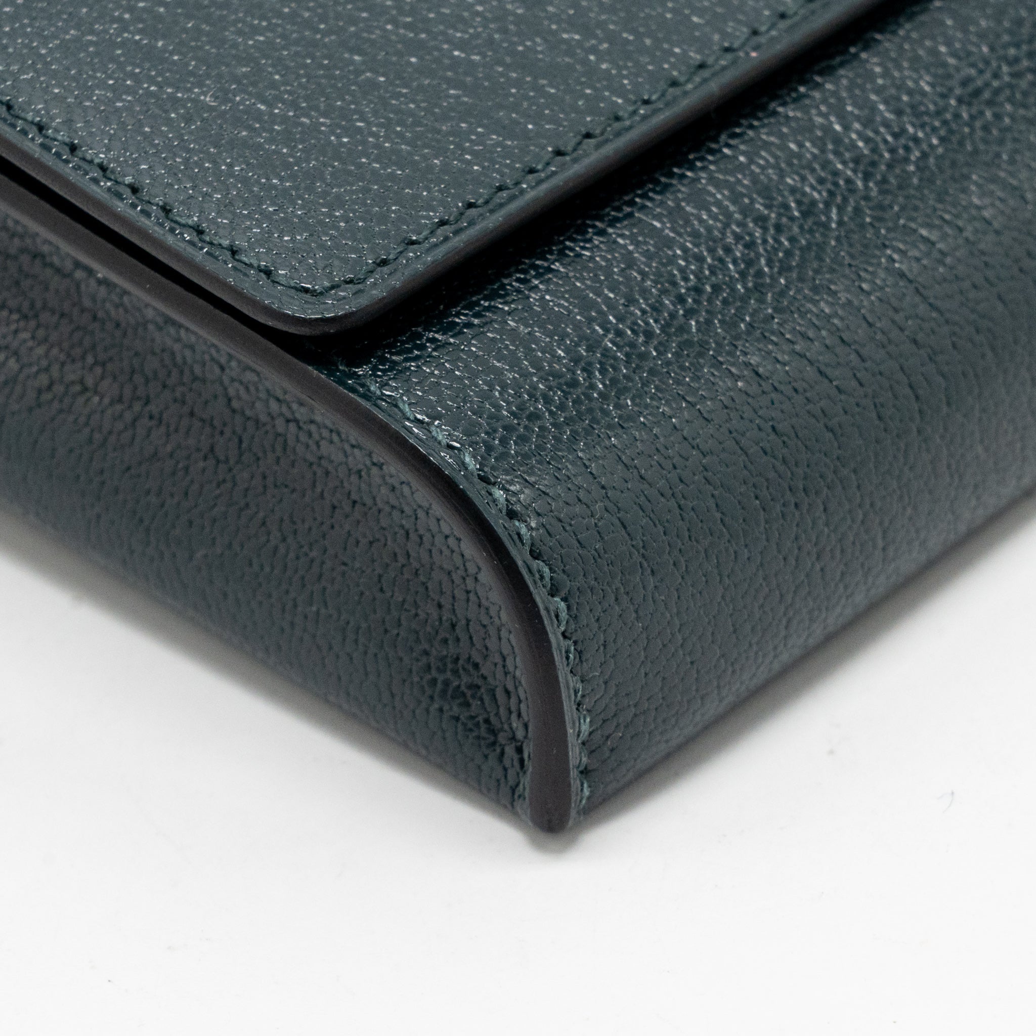 HERMES CHAINE D’ANCRE TO GO WALLET CHEVRE CHAMKILA VERT CYPRES SHW