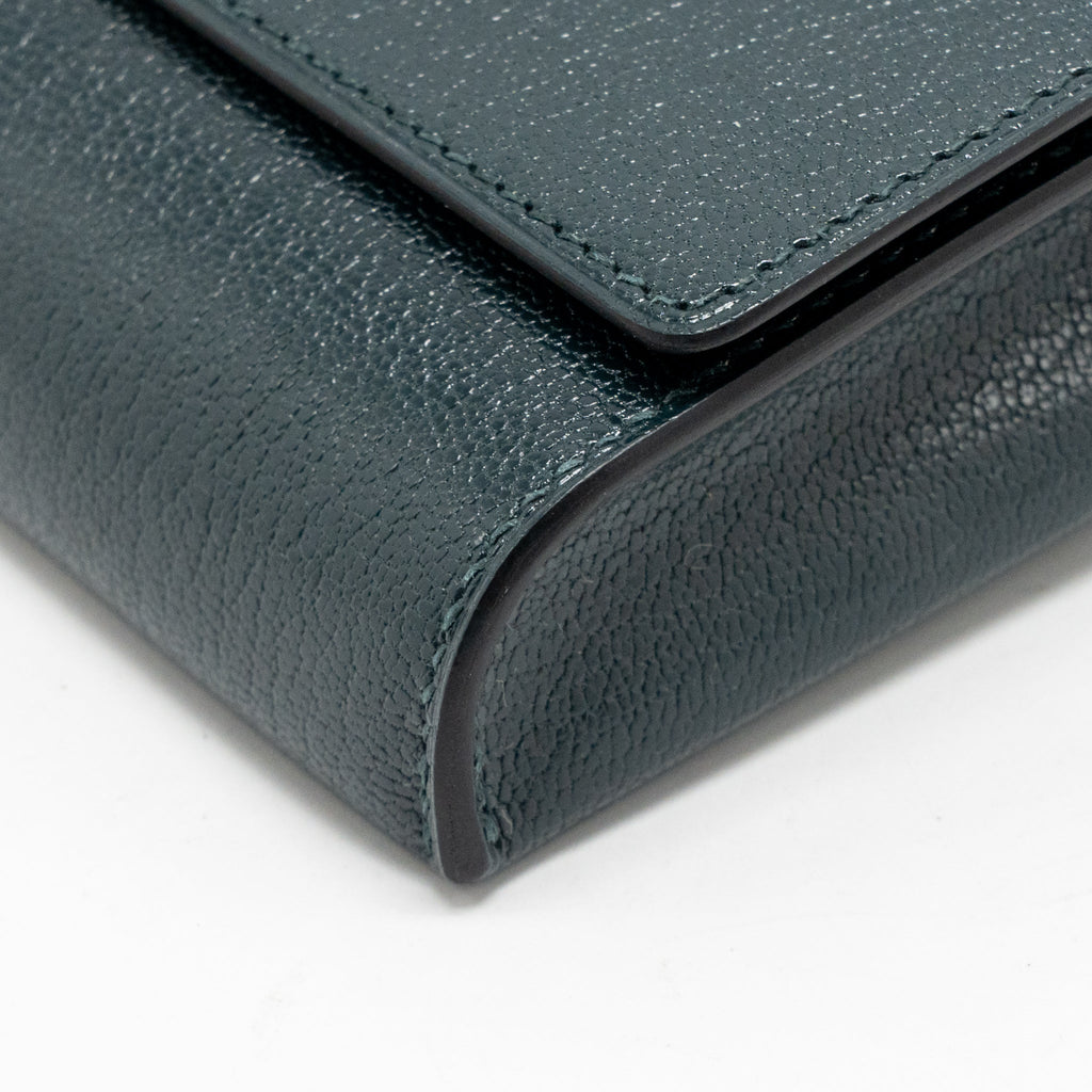 HERMES CHAINE D’ANCRE TO GO WALLET CHEVRE CHAMKILA VERT CYPRES SHW