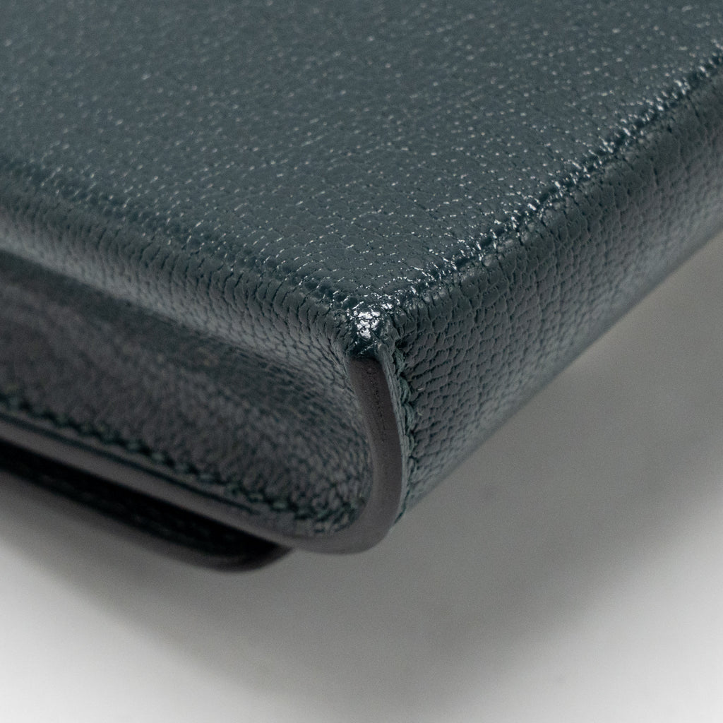 HERMES CHAINE D’ANCRE TO GO WALLET CHEVRE CHAMKILA VERT CYPRES SHW