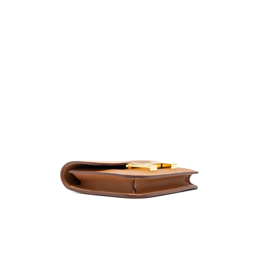 Hermes Constance Slim Evercolor Gold GHW