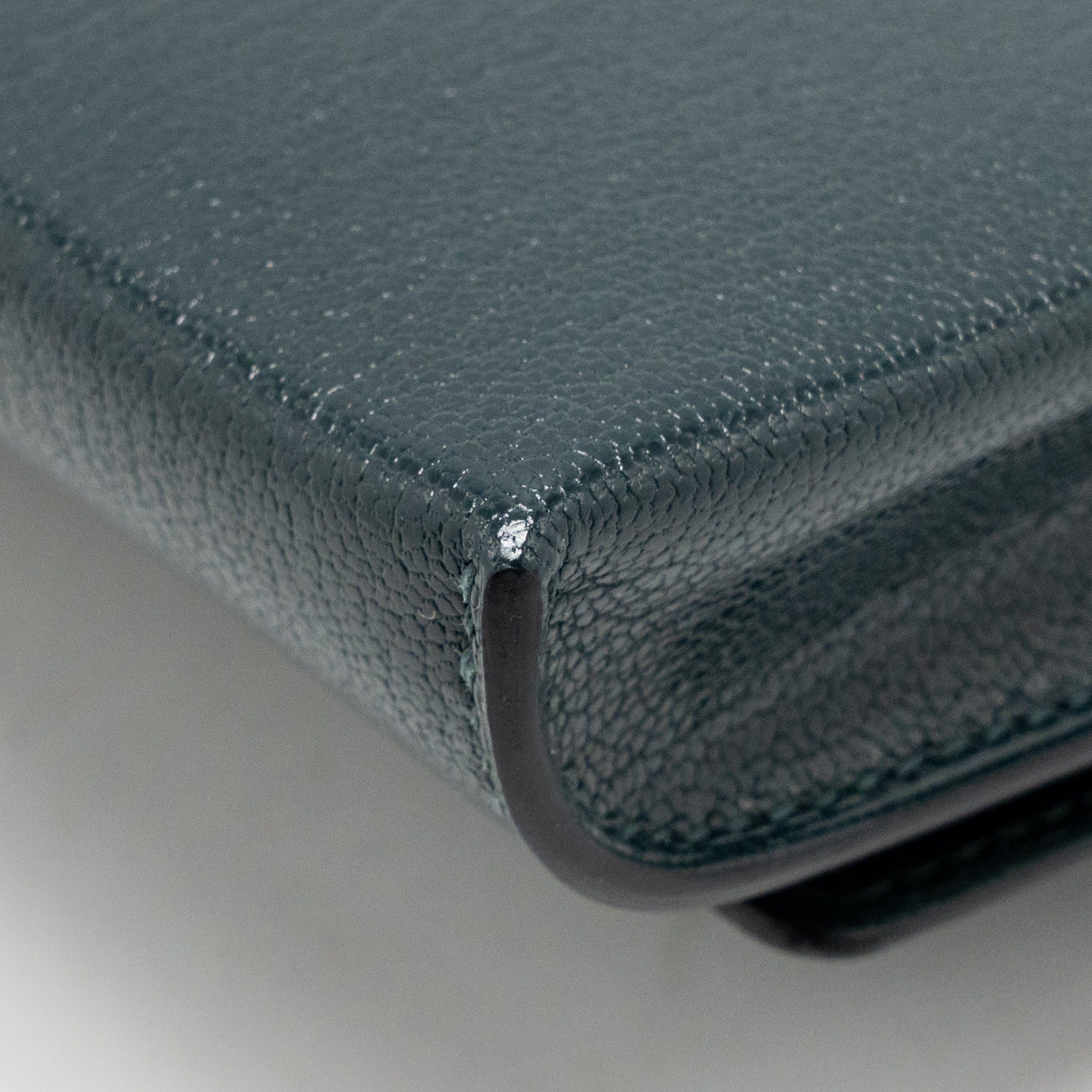 HERMES CHAINE D’ANCRE TO GO WALLET CHEVRE CHAMKILA VERT CYPRES SHW