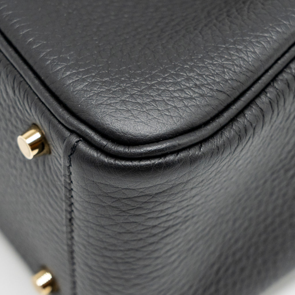 HERMES MINI LINDY II CLEMENCE BLACK GHW