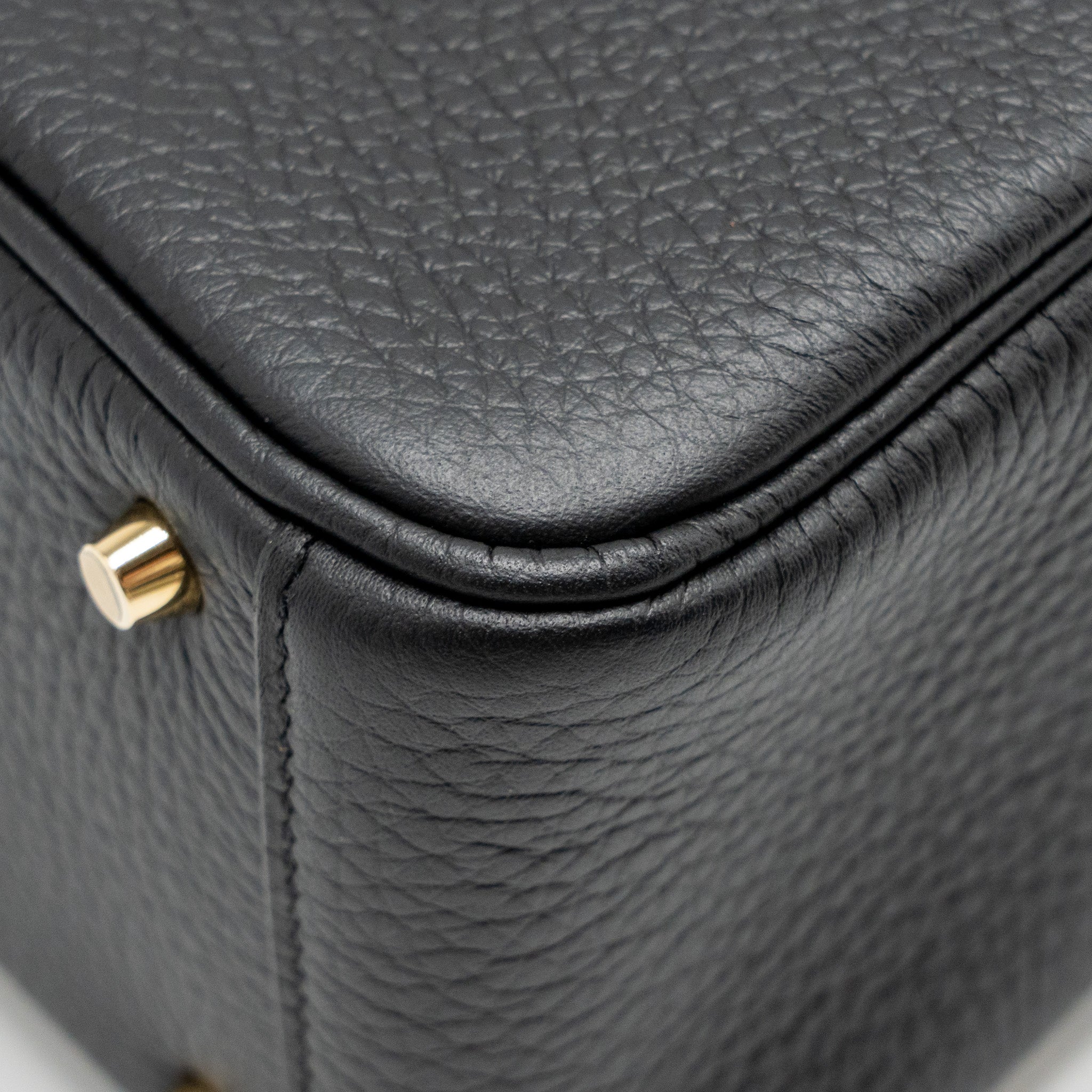 HERMES MINI LINDY II CLEMENCE BLACK GHW