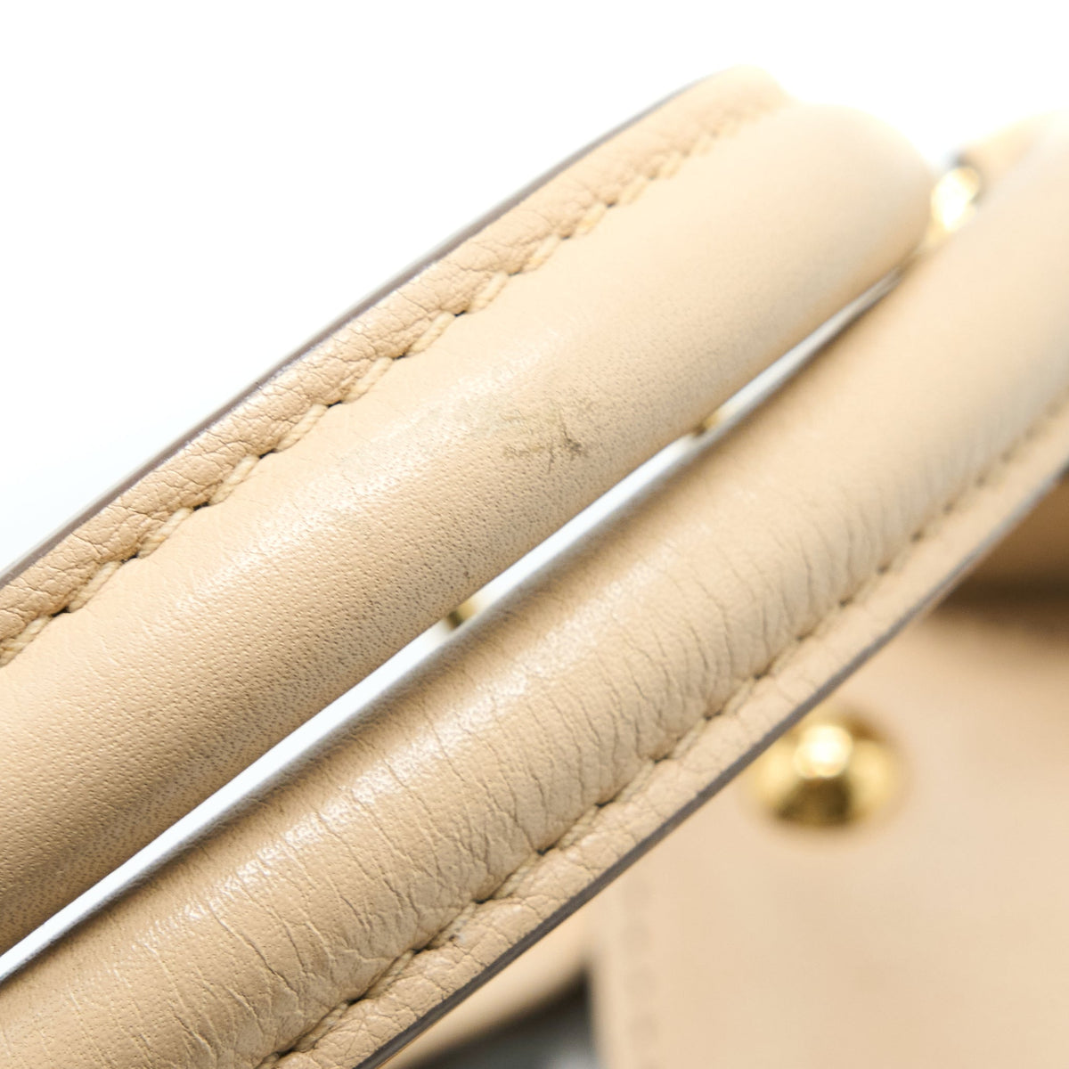 LOUIS VUITTON MAHINA HINA SHOULDER BAG BEIGE GHW
