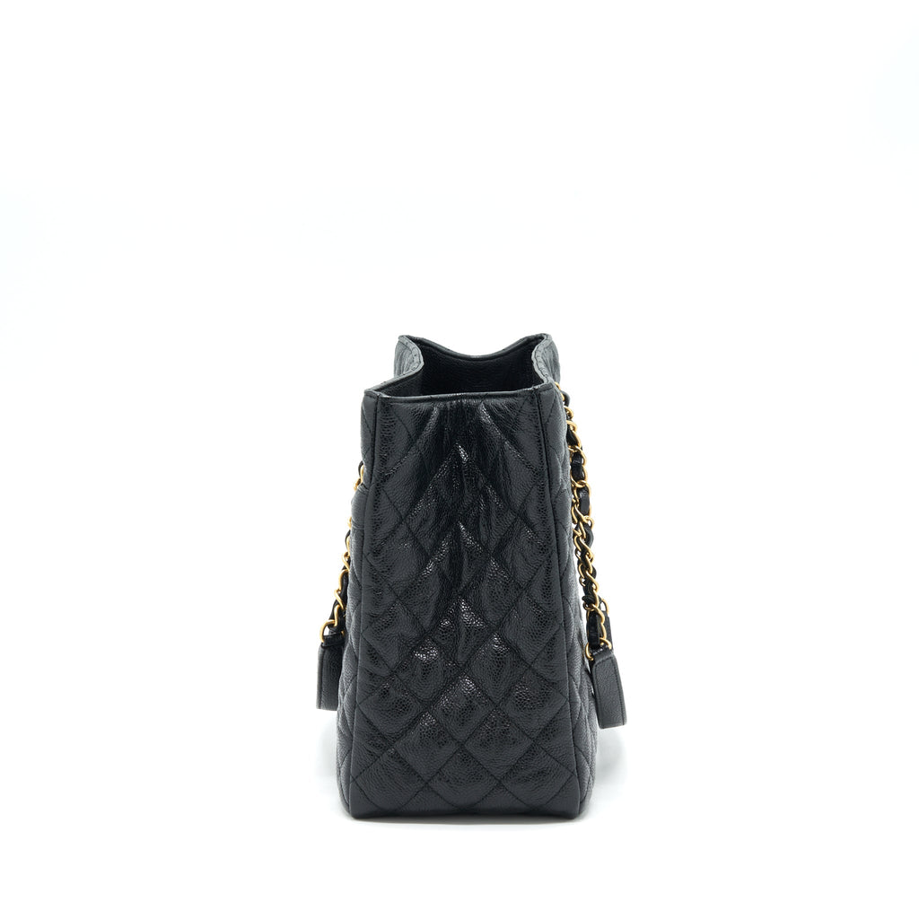 CHANEL SHOPPING TOTE BAG CAVIAR BLACK GHW