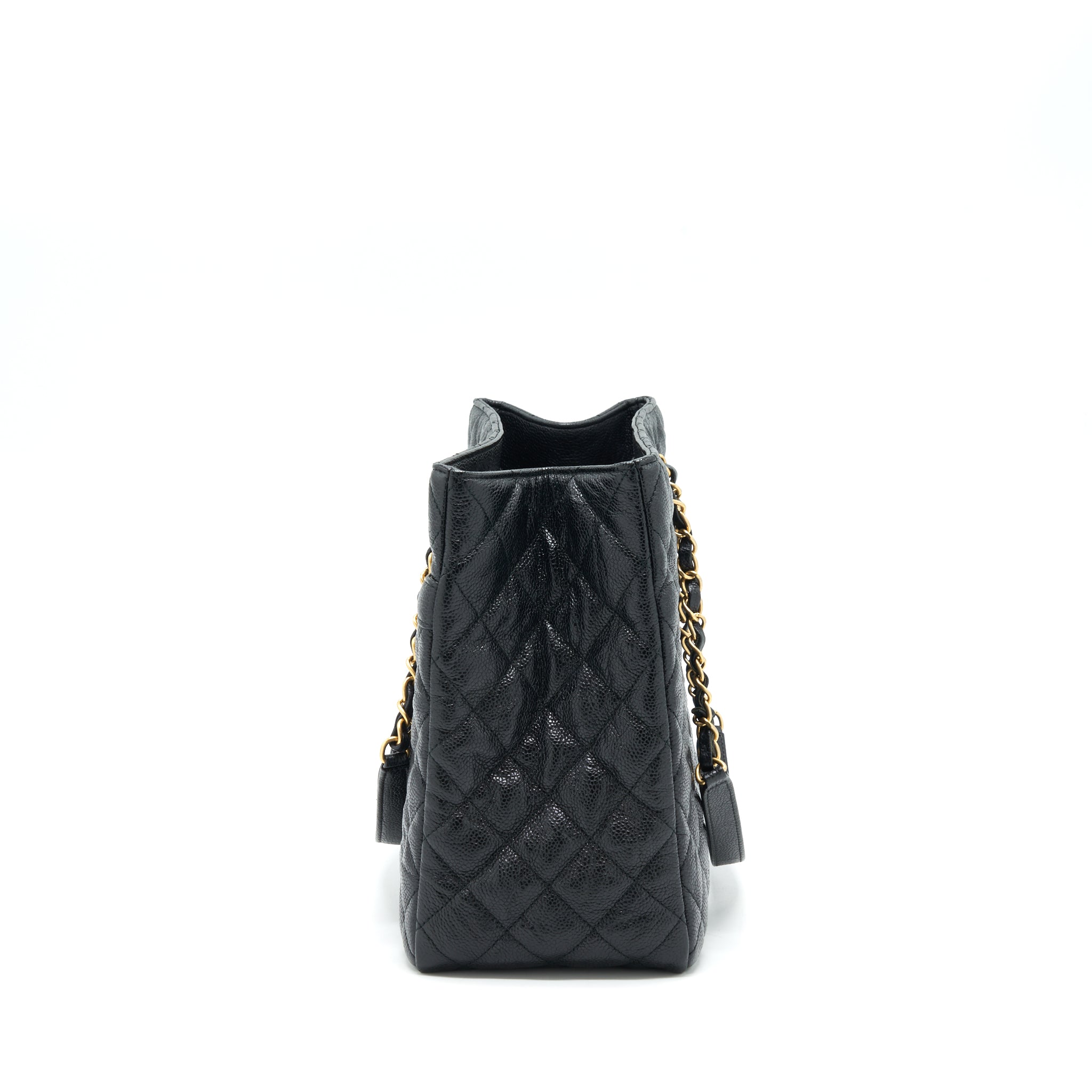 CHANEL SHOPPING TOTE BAG CAVIAR BLACK GHW