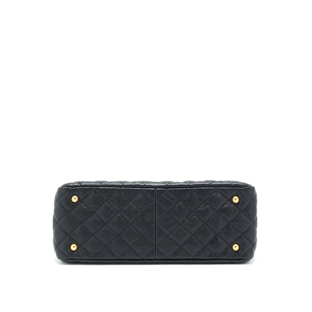 CHANEL SHOPPING TOTE BAG CAVIAR BLACK GHW