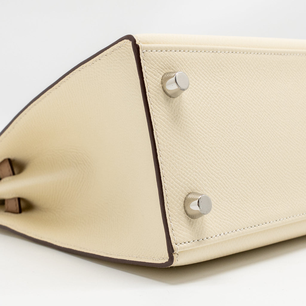 HERMES KELLY 25 EPSOM NATA/CHAI/GRIS MEYER SHW