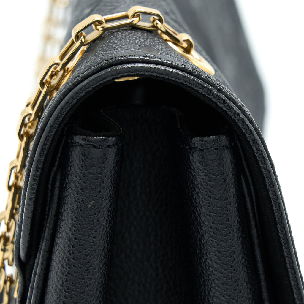 LOUIS VUITTON SAINT GERMAIN CHAIN EMPREINTE BLACK GHW