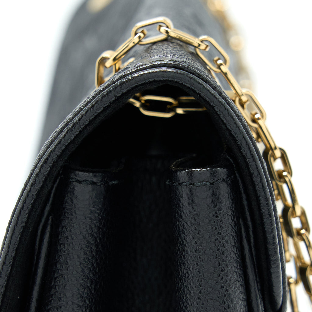 LOUIS VUITTON SAINT GERMAIN CHAIN EMPREINTE BLACK GHW