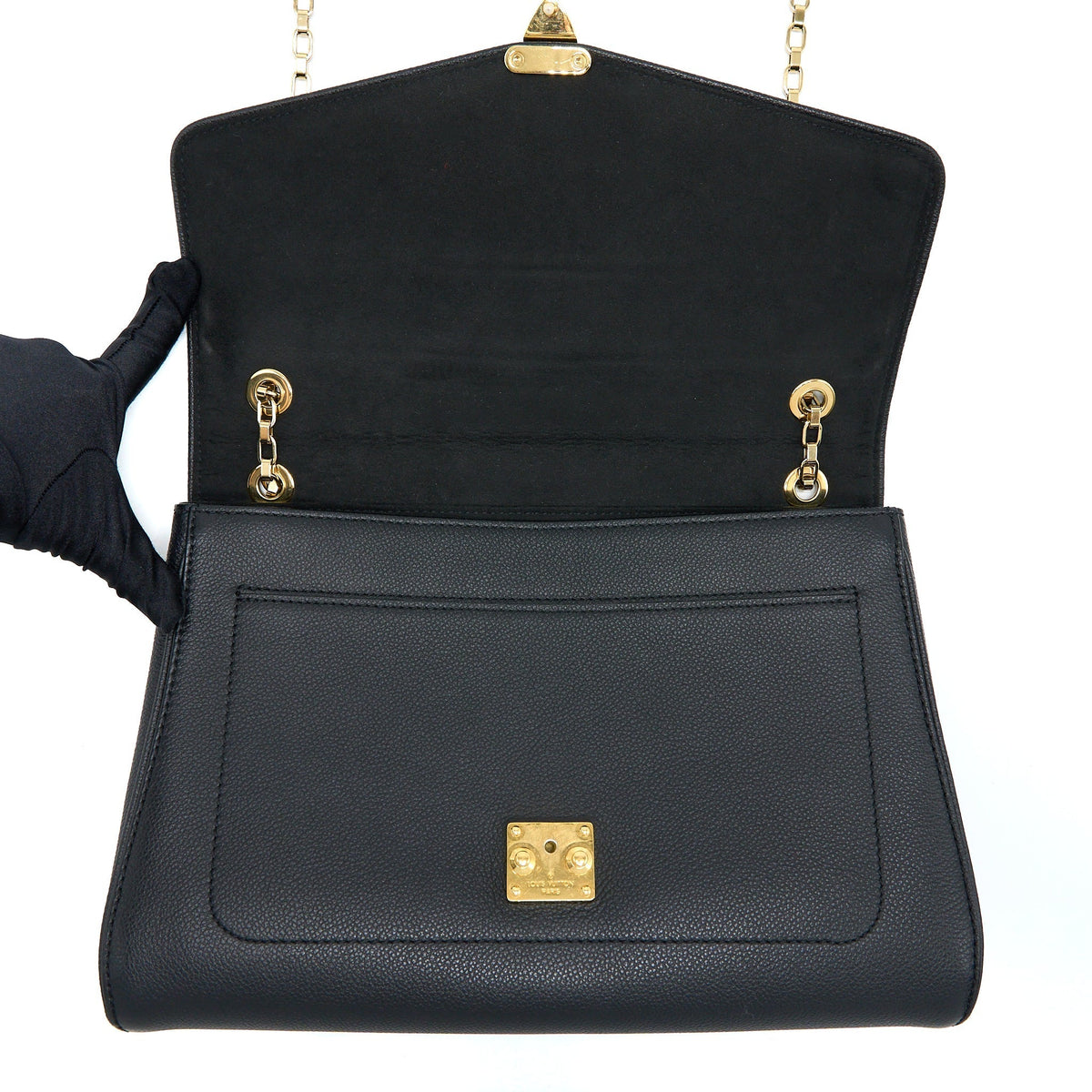 LOUIS VUITTON SAINT GERMAIN CHAIN EMPREINTE BLACK GHW