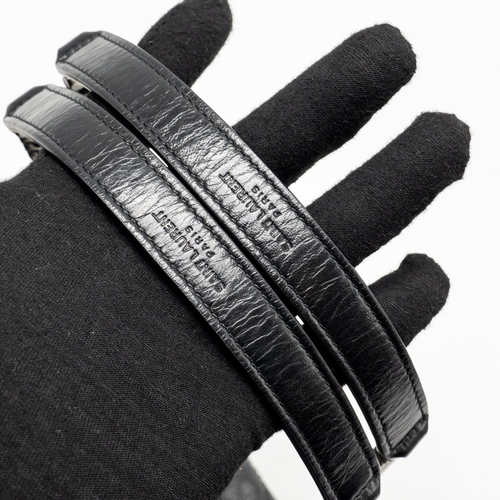 Saint Laurent/YSL Medium Niki Aged Calfskin Black SHW