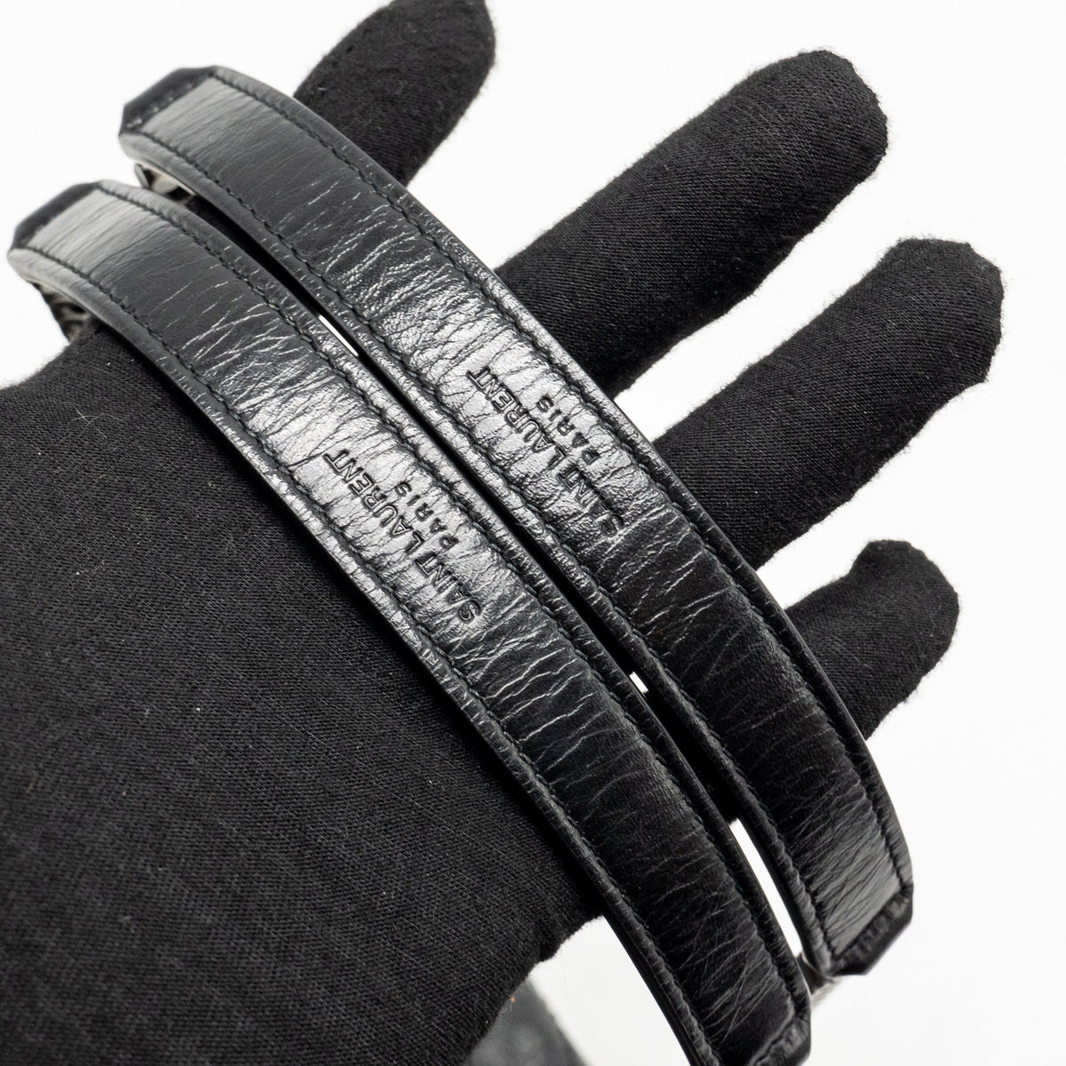Saint Laurent/YSL Medium Niki Aged Calfskin Black SHW