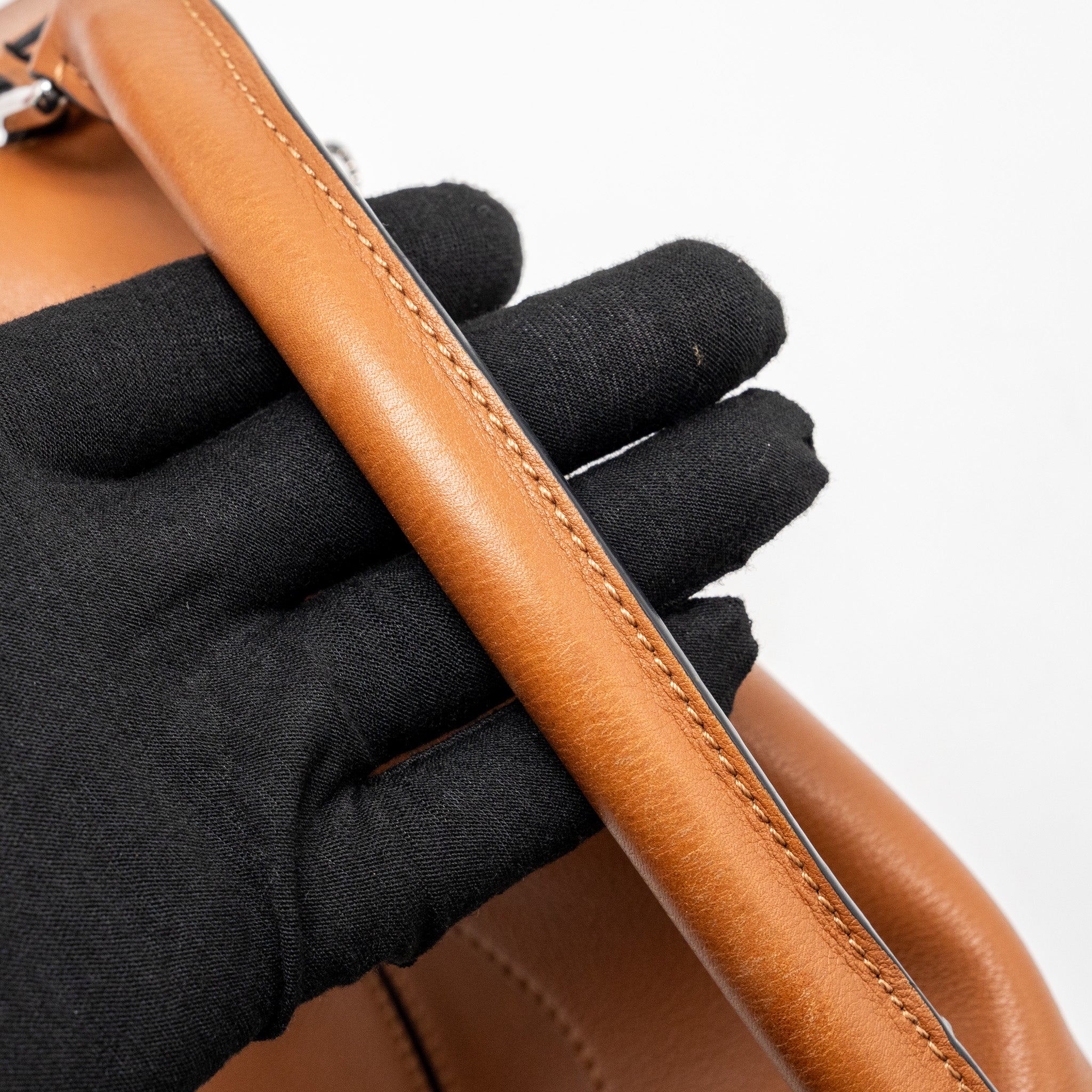 LOEWE SMALL PUZZLE BAG CALFSKIN TAN SHW