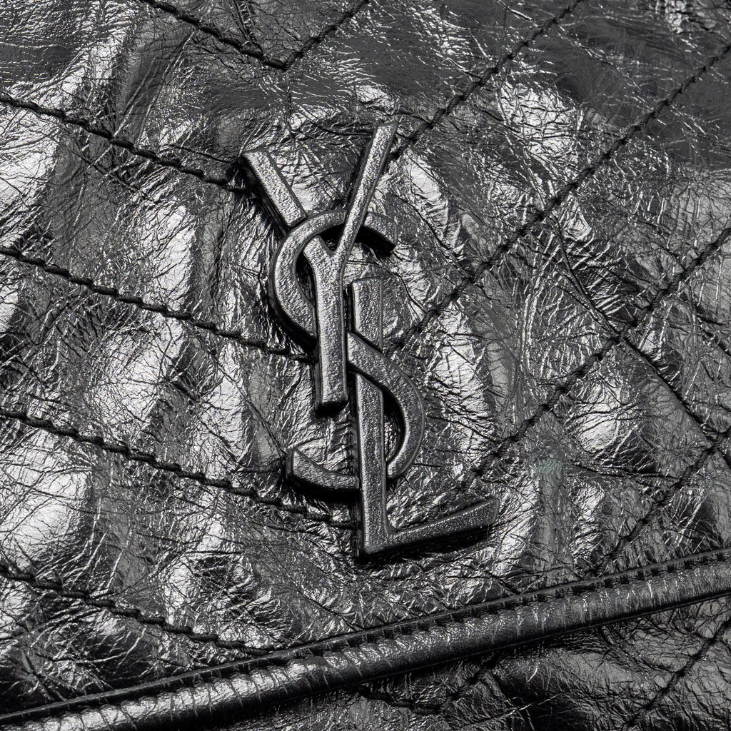 Saint Laurent/YSL Medium Niki Aged Calfskin Black SHW