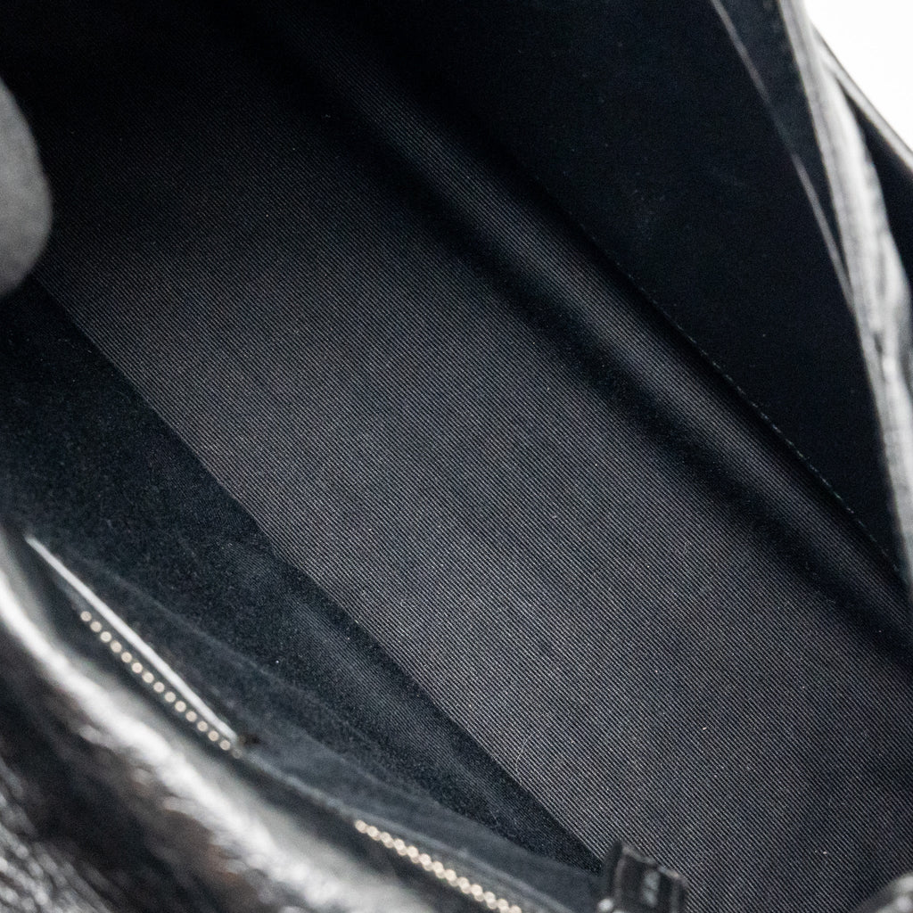 Saint Laurent/YSL Medium Niki Aged Calfskin Black SHW