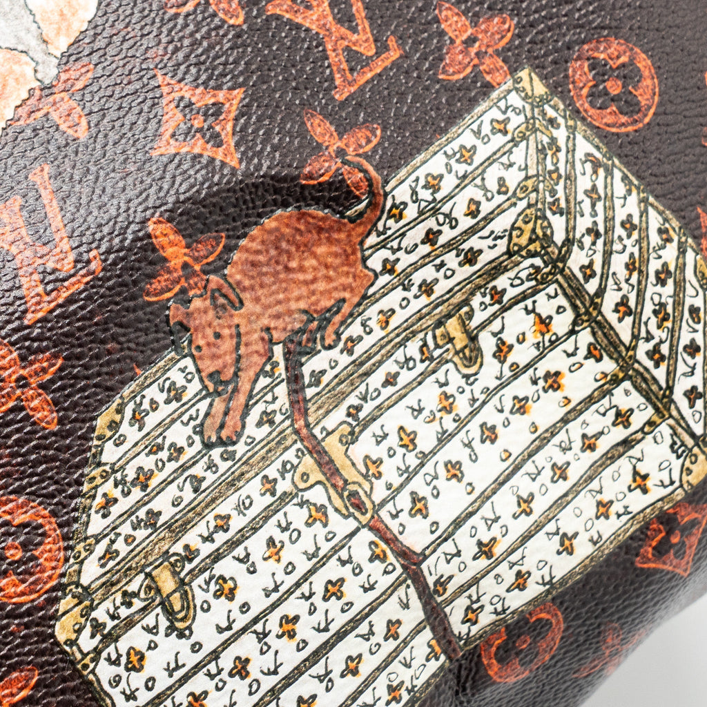 LOUIS VUITTON SPEEDY BANDOULIERE 30 CATOGRAM LIMITED EDITION CANVAS GHW