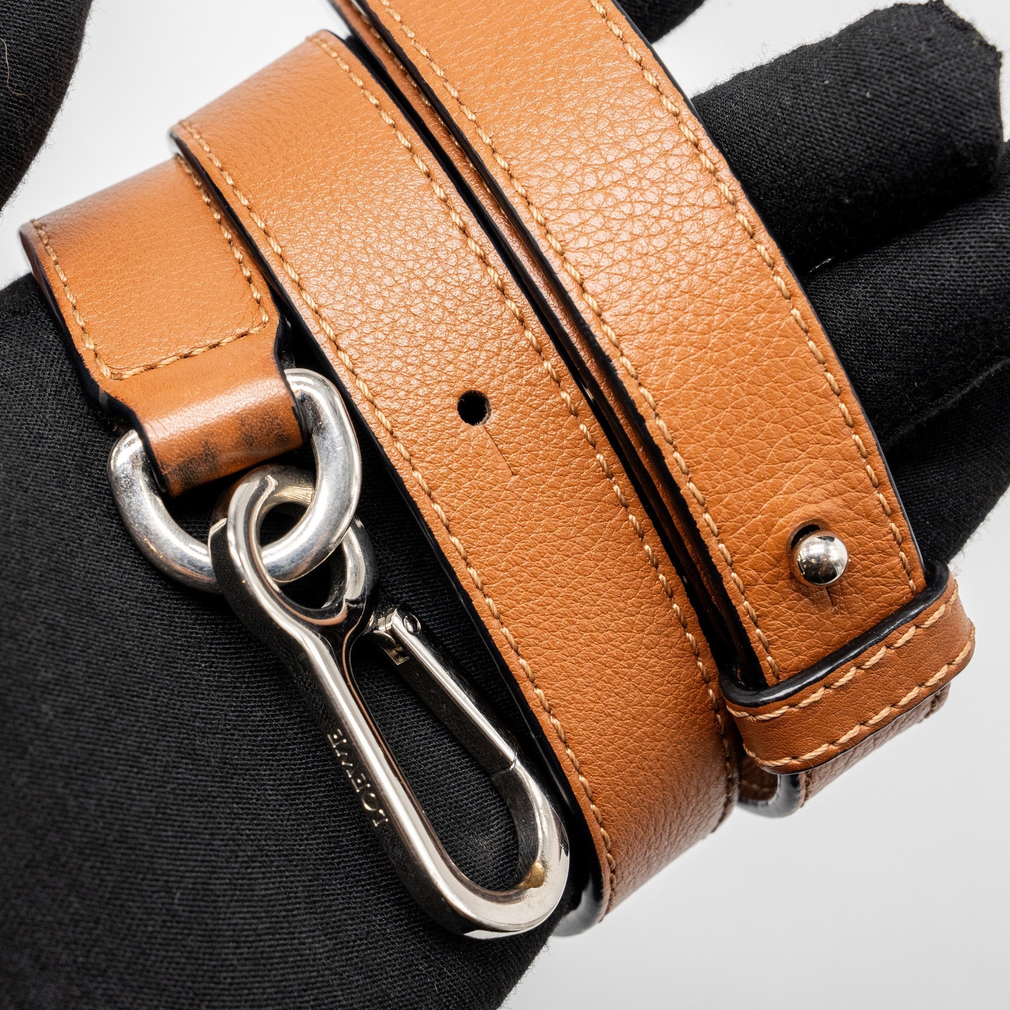 LOEWE SMALL PUZZLE BAG CALFSKIN TAN SHW