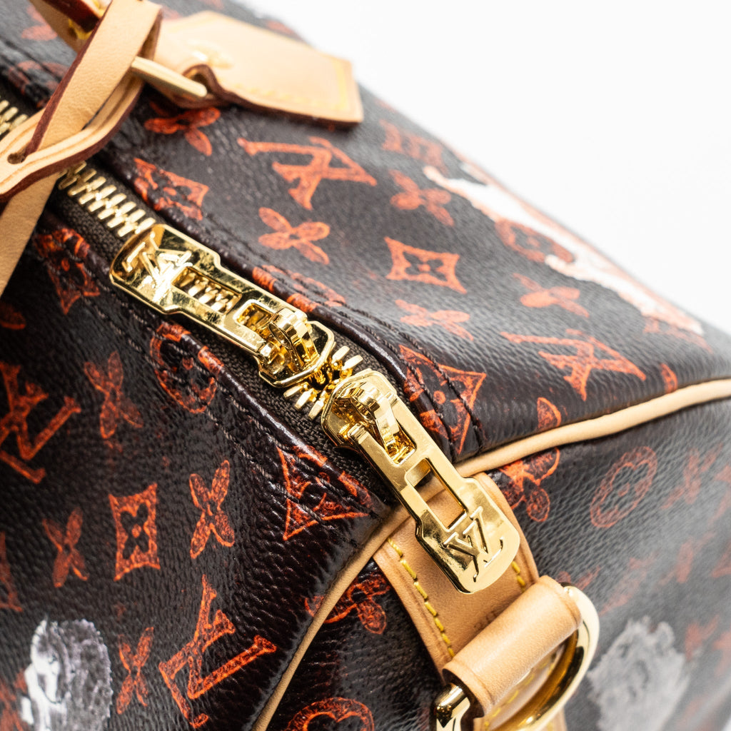 LOUIS VUITTON SPEEDY BANDOULIERE 30 CATOGRAM LIMITED EDITION CANVAS GHW