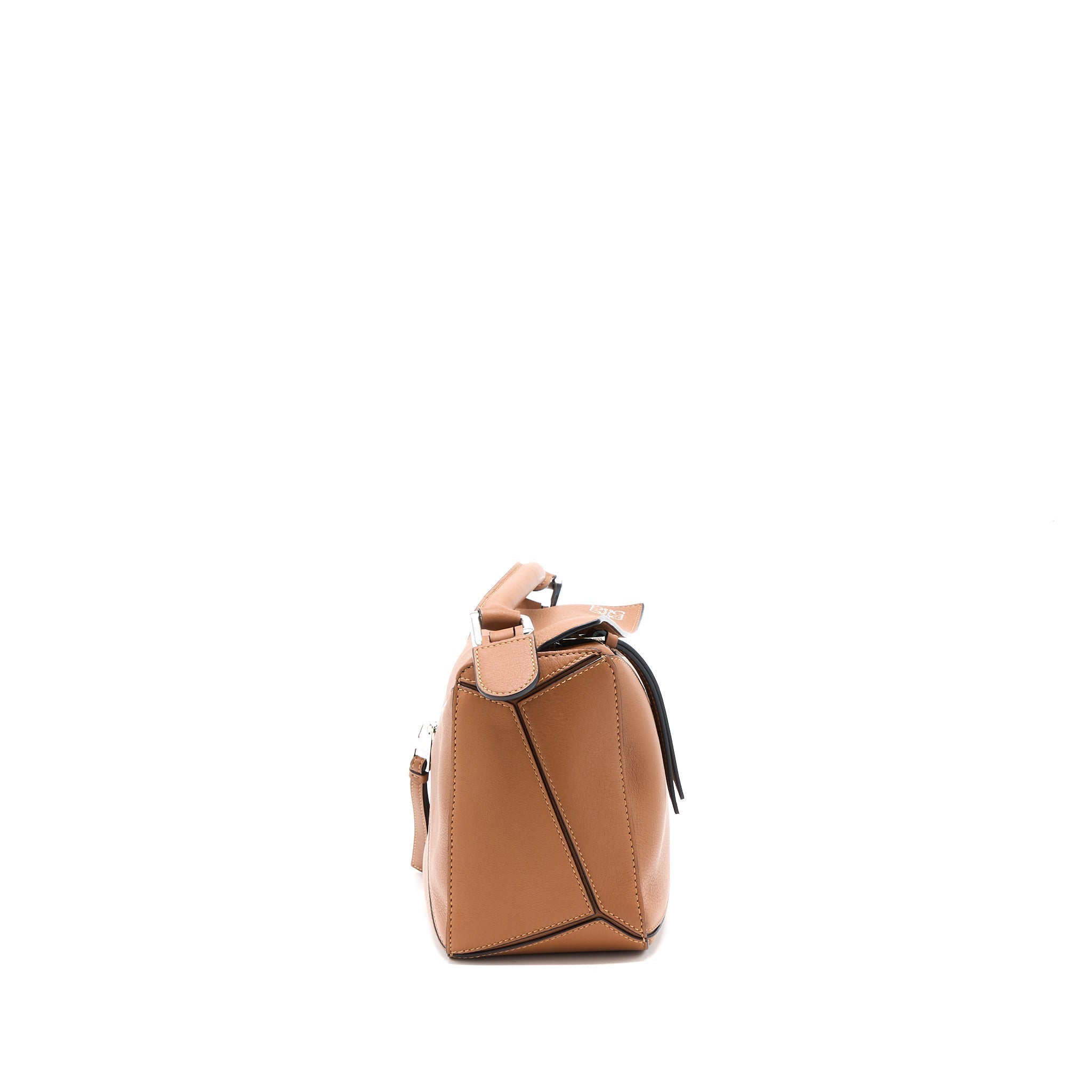 LOEWE SMALL PUZZLE BAG CALFSKIN TAN SHW