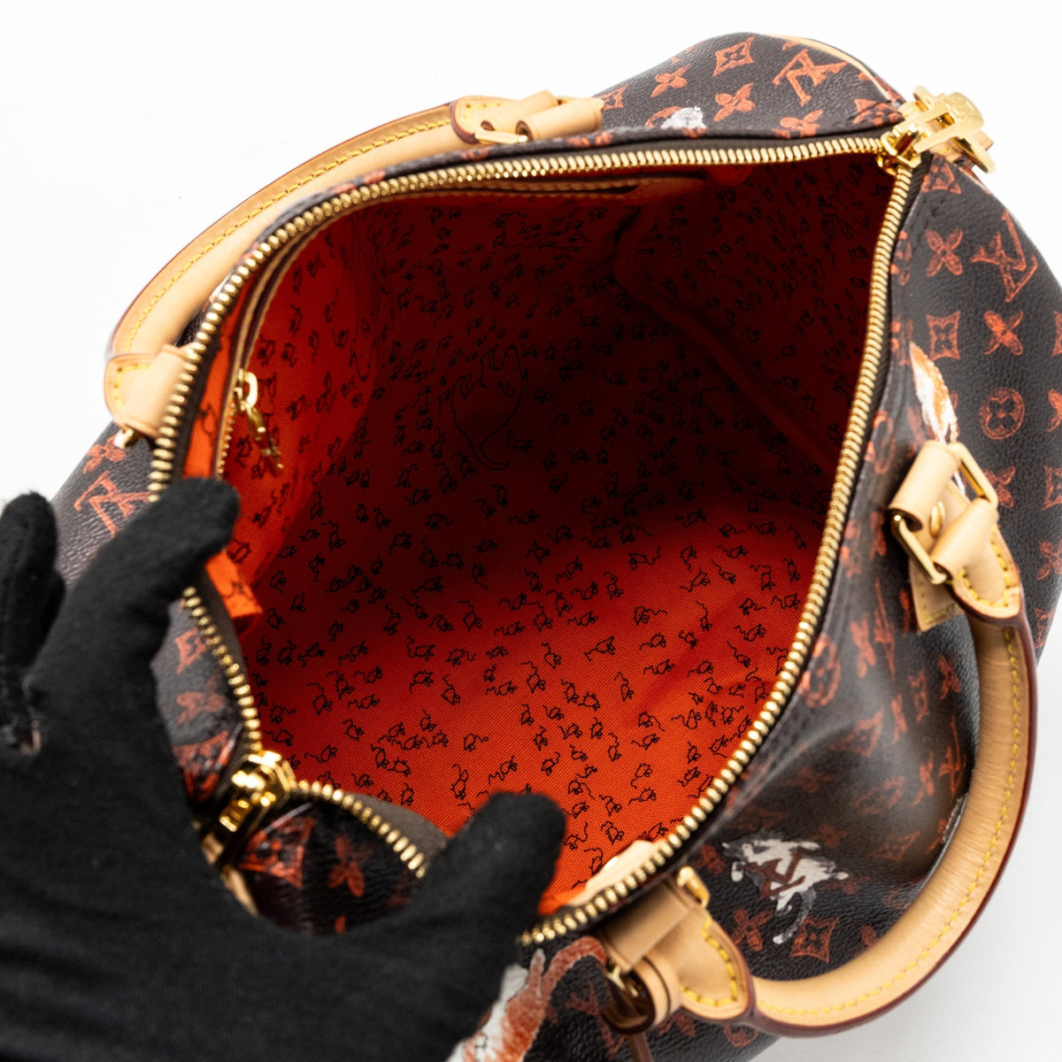 LOUIS VUITTON SPEEDY BANDOULIERE 30 CATOGRAM LIMITED EDITION CANVAS GHW